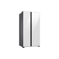 Samsung 646L Refrigerator SBS -Auto Open Door White Glass RS80F65MNWME