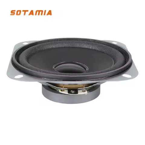 SOTAMIA 2Pcs 4 Inch Full Range Speaker 102mm 4 Ohm 5W 3 Ohm 5W HIFI Loudspeaker Bubble Edge Low Freq