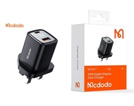 100% Original Mcdodo Charger 33w/20w QC3.0 Fast Charging PD Adapter With Iphone Cable