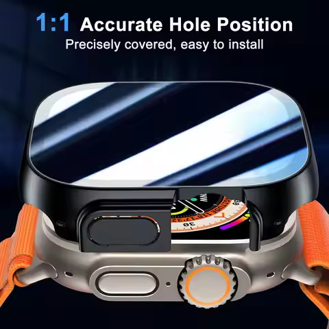 Tempered Glass+Privacy case For Apple Watch Ultra 3 49mm NEW Anti-Spy Screen Protector Cover iWatch 