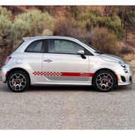 Side body linning Sticker For Fiat 500