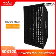 GODOX 32 "x 47" 80x120 ซม.ตารางรังผึ้ง Softbox กล่องนุ่ม Bowens Mount สำหรับ Studio Strobe แสงแฟลช