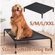 Stainless Steel Dog Bed Large Elevated Dog Bed Raised Dog Bed Cooling Pet Bed Breathable Mesh Elevat