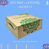 20x20 Box Catering Box 20X20 Lotus Motif (B5K39-20X20X7.5 Cm)