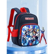 Beg buku pelajar rendah beg sekolah Boys Children Elementary School Students First Grade Ultraman Sc