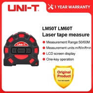 UNI-T 50M 60M Laser Tape Measure LM50T LM60T Digital Electronic Ruler Roulette Meter LCD Display Ret