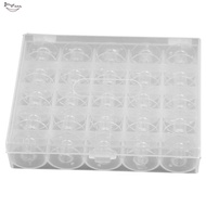 25pcs Plastic Empty Bobbins Case For Brother Janome Singer Sewing Machine