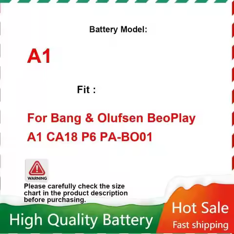 Stereo Battery 3400mAh For Bang & Olufsen BeoPlay A1 CA18 P6 PA-BO01 A1 (For Beoplay) long-lasting a