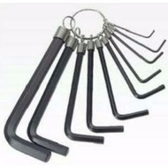 10pcs mini L-shaped wrench set tool set
