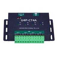 USB Serial Port Module Industrial Grade USB to4-Way RS485 Converter CH344Q Chipset Bidirectional Con