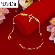 916 Saudi Gold anklet women summer anklet 916 gold crown anklet