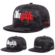 2PAC embroidery cap Snapback Hip Hop panel cap for men women cotton camouflage cap outdoor adjustabl