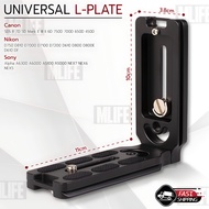 MLIFE - L-Plate Universal กล้อง Sony / Canon / Nikon / Fujifilm กริปมือ ขาตั้งกล้อง เคสกล้อง ฮาฟเคส เคส กันกระแทก - Hand Grip Quick Release L Plate Camera A7IV A7III A7II D750 RP R EOS 5D