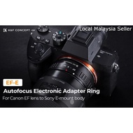 Penyesuai, K&F Concept Canon Ef, Ef-s lens Autofocus AF adapter to Sony e mirrorless camera, A6000 A