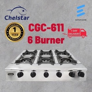 Chelstar Commercial Gas Stove 6 Burner CGC-611
