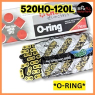 520 HO X 120L O-RING GOLD MOTORCYCLE CHAIN RANTAI CHOHO HEAVY DUTY 520 O-RING CHAIN