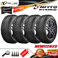 255/50R18 NITTO รุ่น NT420SD 4 เส้น (ยางใหม่ปี 2023) แถมเกจขาว 1 ตัว + จุ๊บลมยางแท้ 4 ตัว (ยางรถยนต์ ยางขอบ18) (บริการติดตั้ง ทักแชท)