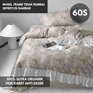 Bedcover Set Premium Organic Silk Bed Sheet Lyocell Osaze 60S Size 160x200 King 180x200 Extra King 2