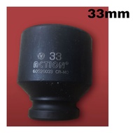 ACTION Impact Socket size 33 mm square 1/ 2 inch