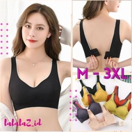 A026 Bra Seamless Big Size Jumbo Ice Silk Tanpa Kawat Bh Zero Feel