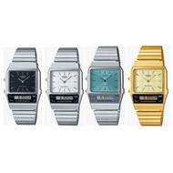 Casio Vintage Unisex Watch AQ-800 Series AQ-800EC / AQ-800EG / AQ-800E Analog-Digital Stainless Stee