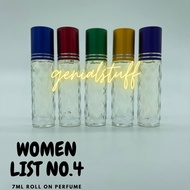 PERFUME PATI 7ML ROLL ON TESTER WOMEN NO.3 Perfume Women Perfume