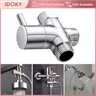 IDOKY Alloy Shower Faucet Diverter Valve 3 Way Water Separator G1/2 T-Adapter Bathroom Toilet Parts