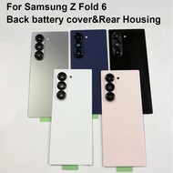 Fold 6 New Glass For Samsung galaxy Z Fold 6 F956 F956B Real Door Glass Replace Back Battery Housing