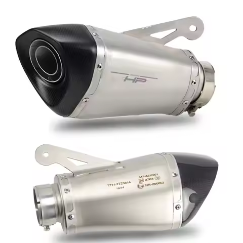 51mm 60mm 65mm Slip-on Motorcycle Exhaust Muffler Escape Moto Removable DB Killer Laser for BMW S100