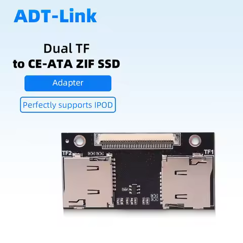 Dual TF To CE ZIF Adapter Dual Micro SD Card Converter for IPod 3 4 5 6 7 Gen Video Classic Industri