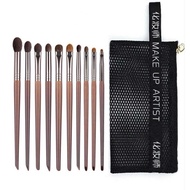 Bộ cọ trang điểm mắt GUVIET chất lông cọ tự nhiên thân gỗ cứng cáp ( kèm theo túi)