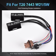 ตัวถอดรหัสรถยนต์ MAXGTRS BAU15S BA15S 1157 BAY15D 7440 LED 7443สายสัญญาณ Canbus ตัวต้านทานโหลดเลี้ยว