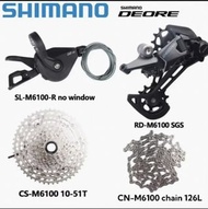 Shimano M6100 Deore  12速 全新拆車件 四件套（保證原廠）