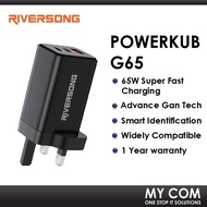 Riversong PowerKub G65 Gan 5 Super Fast Charging Wall Charger Adapter With 65W Super Fast Charging