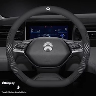 NIO ES6 ES7 ES8 ET5 ET7 ET9 EC6 EC7 Carbon fiber Suede Microfiber Leather Anti-slip Car Steering Whe