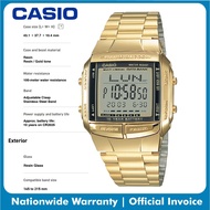 Casio DB-360G-9A Unisex Digital Gold Stainless Steel Strap Original Casual Square Watch  (DB-360G)