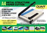 QUAFF Paper Cutter Metal Structure A4 Size with Paper Adjuster  Stopper