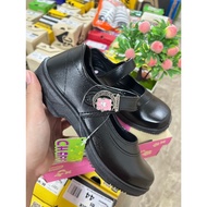 Girls' School Shoes Black Leather CARE BEARS CHAPPY Model CB-888 Size 34-43 (O5)