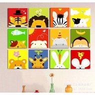 Children DIY canvas painting by number  数字油画  early learning painting set drawing set 20cm x 20cm
