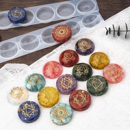 lu 7 Chakra Stones Resin Mold Rune Silicone Mold Symbol Rune Letter Epoxy Mold DIY Symbol Word Casti