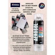 AIKKA / AK679 2K PRIMER AEROSOL SPRAY TIN (EPOXY-PU ANTI CORROSION WET ON WET) / 400ML / MIRI,SARAWA