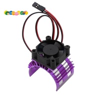 For  A959-B 144001 124019 RC Car Aluminum Alloy Motor Heatsink Cover with Cooling Fan for 540 550 36