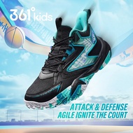 361 Degrees Warrior 5.0 Kids' Basketball Shoes Boys' Sports Sneakers