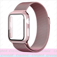 เคส + สายสำหรับสายคาด Apple Watch 45มม. 49มม. 44มม. 40มม. 41มม. สายรัดข้อมือแผ่นคลุม Correa สำหรับ Apple Watch Series 5 4 3 SE 6 7 8 Ultra