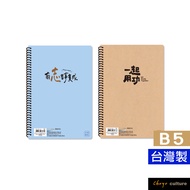 Zhuyou SS-18111 B5/18K Coil Notes/Checkered-80 Sheets/Thickened Rollover Notes/Circle Notepad/360 De