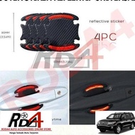 Outer Handle Carbon Reflective Sticker Land Cruiser Prado JF-120 rod4 Let's Order