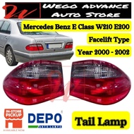 Mercedes Benz E Class W210 E200 E240 E320 Facelift Rear Tail Lamp 2000 - 2002 New