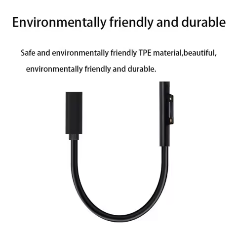 15V 3A Surface Connect to Type C PD Fast Charging Cable, Compatible for Microsoft Surface Pro 8/7/6/