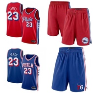 2026-27 Game Season 76ers‌ JAMES Jersey No. 23 Suit Shorts Hot Press Customized Player Version Baske