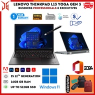 ThinkPad L13 Yoga Gen 3 & X13 Yoga Gen 2 i5 11th/12th Gen 16GB 512GB SSD Touch 2-in-1 Win11 Pro